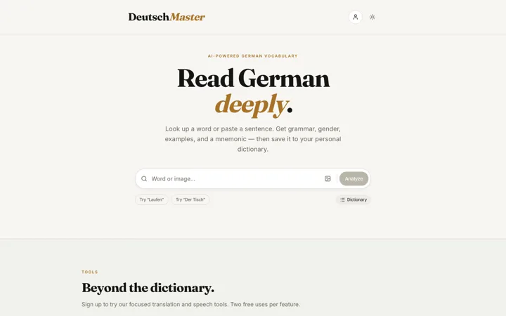DeutschMaster AI website